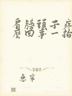 肩膀头子疼是怎么回事一抬胳膊就疼了