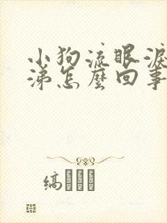 小狗流眼泪流鼻涕怎么回事