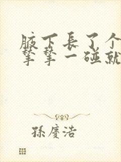 腋下长了个小肉揪揪一碰就疼