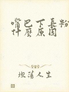 嘴巴下长粉刺是什么原因封面