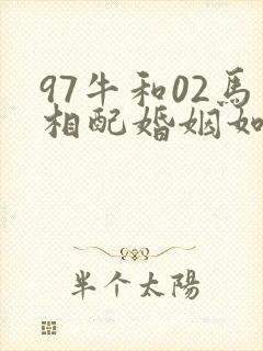 97牛和02马相配婚姻如何封面