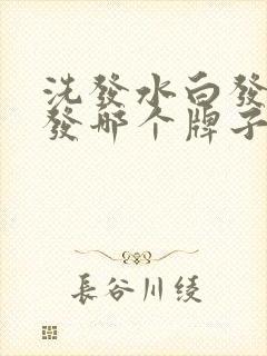 洗发水白发变黑发哪个牌子好