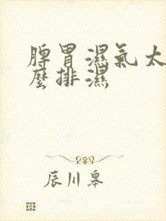 脾胃湿气太重怎么排湿