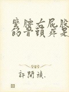 弯腰右屁股上面的骨头疼是怎么回事封面