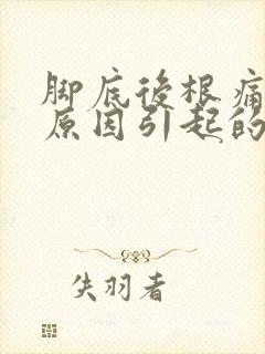 脚底后根痛什么原因引起的封面