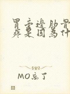 胃旁边肋骨里面疼是因为什么