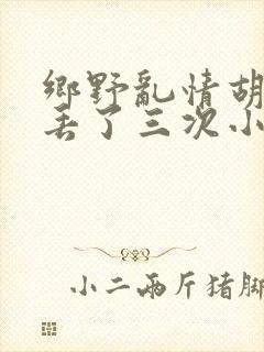 乡野乱情胡秀英丢了三次小说