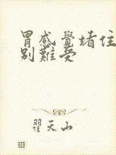 胃感觉堵住了特别难受