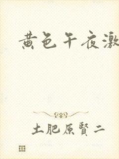 黄色午夜激情片