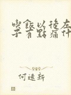 吃饭以后左边肚子有点痛什么原因