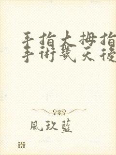 手指大拇指骨折手术几天后可以恢复封面