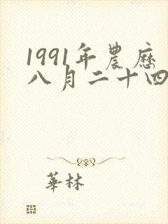 1991年农历八月二十四出生的女孩午时出生