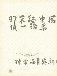 97末路中国刑侦一号案