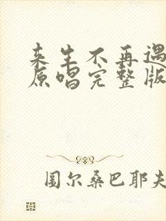 来生不再遇见你原唱完整版