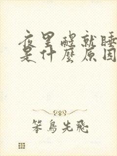 夜里醒就睡不着是什么原因