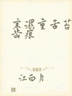 寒湿重舌苔白有齿痕