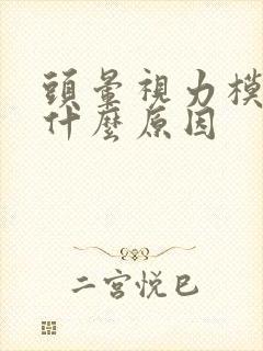 头晕视力模糊是什么原因