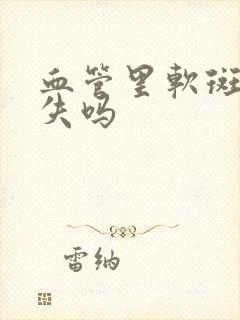 血管里软斑会消失吗