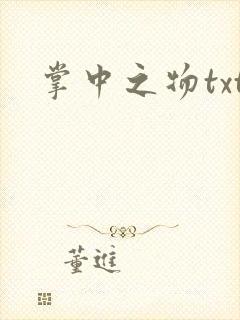 掌中之物txt