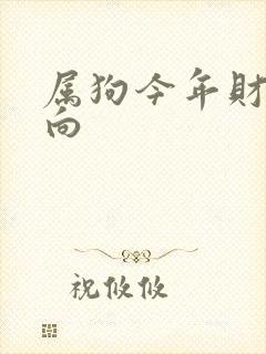 属狗今年财运方向