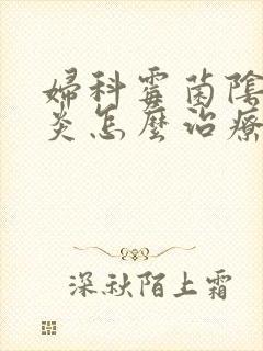 妇科霉菌阴道发炎怎么治疗