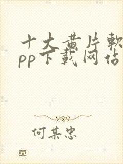 十大黄片软件app下载网站免费大全封面