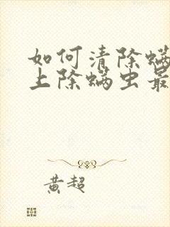 如何清除螨虫床上除螨虫最快方法