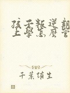 孩子叛逆期不想上学怎么管教最合适