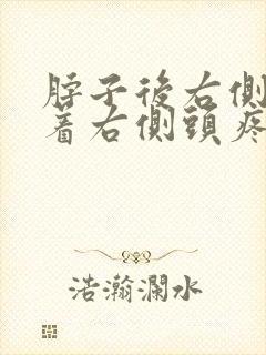 脖子后右侧疼带着右侧头疼封面