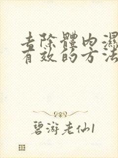 去除体内湿气最有效的方法