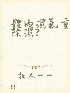 体内湿气重怎样除湿?封面