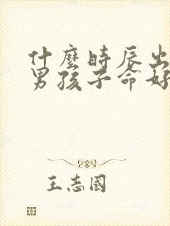 什么时辰出生的男孩子命好封面