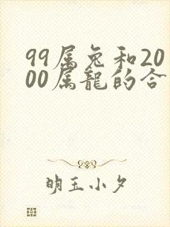 99属兔和2000属龙的合适吗