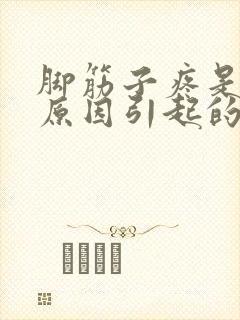 脚筋子疼是什么原因引起的