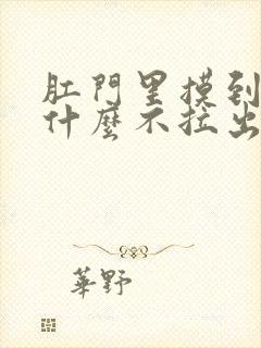 肛门里摸到屎为什么不拉出来