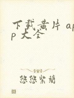 下载黄片 app 大全