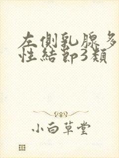 左侧乳腺多发囊性结节3类封面