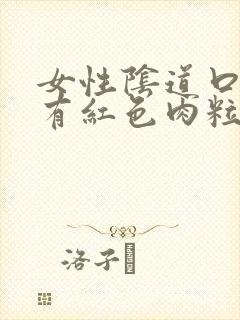 女性阴道口里面有红色肉粒