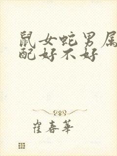 鼠女蛇男属相婚配好不好