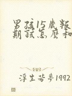 男孩15岁叛逆期该怎么和他相处