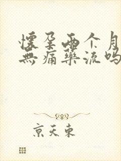 怀孕两个月能做无痛药流吗