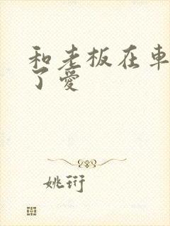 和老板在车里做了爱