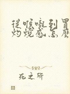 从喉咙到胃部有灼烧感怎么办