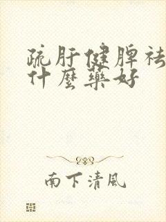 疏肝健脾祛湿吃什么药好