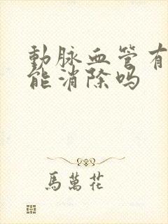 动脉血管有斑块能消除吗