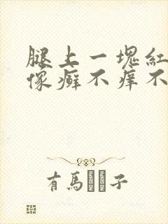 腿上一块红色的像癣不痒不痛