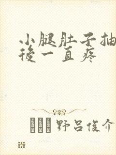 小腿肚子抽筋然后一直疼