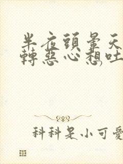 半夜头晕天旋地转恶心想吐