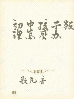 初中孩子叛逆心理怎么办