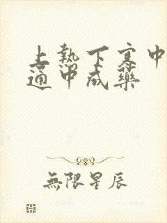 上热下寒中焦不通中成药